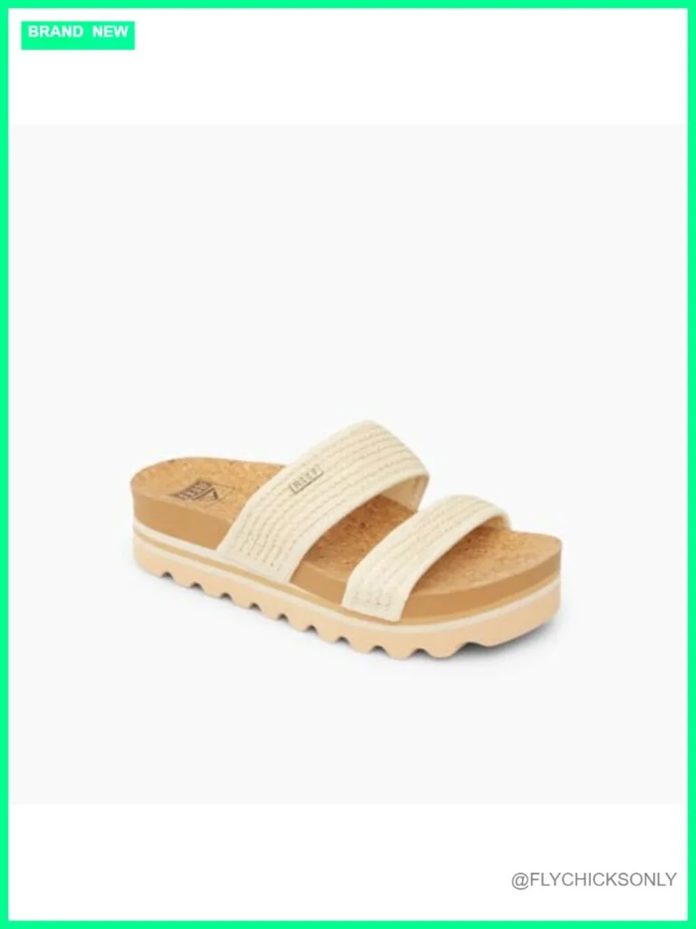 Vegan Leather Platform Slide Sandals with Arch Support and Cushion Footbed